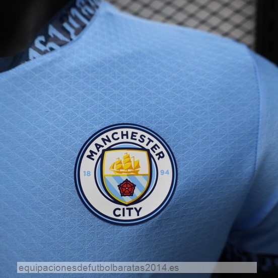Nuevo 1ª Jugadores Camiseta Manchester City 24/25 Azul Baratas